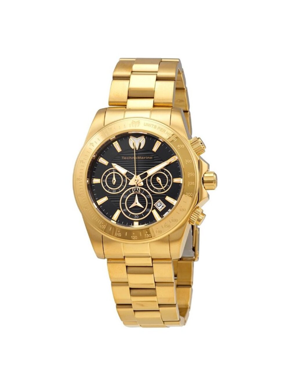 NWT Technomarine Manta Ray Chronograph Black Dial Men's Watch